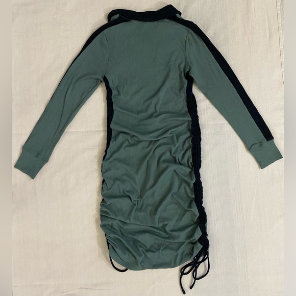 Daily Practice by Anthropologie Long-Sleeve Colorblock Polo midi dress  NWT - Picture 6 of 14